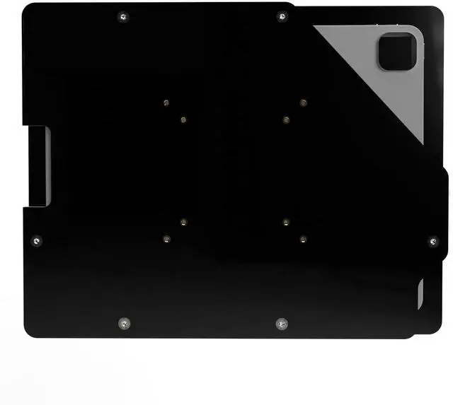 Alt view image 4 of 5 - TABcare Anti-Theft Acrylic VESA Enclosure for Apple iPad Pro 12.9" 2018 2020 2021 with Free Wall Mount Kit & 90-Degree Angle USB C Cable (iPad Pro 12.9" 3/4/5, Black)