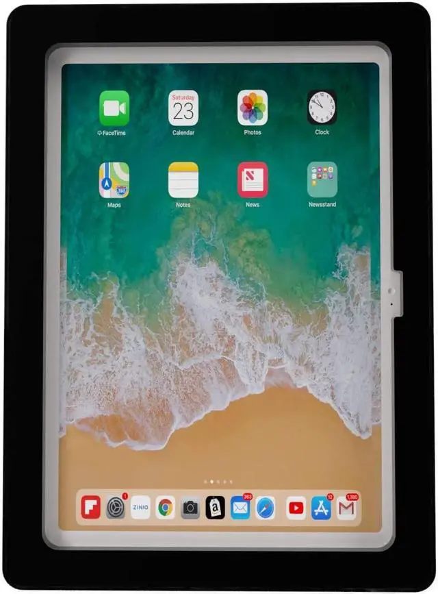 Alt view image 5 of 5 - TABcare Anti-Theft Acrylic VESA Enclosure Made for Apple iPad 10 10.9" 2022, iPad 11 11" 2025 with Low Profile Wall Mount Kit & 90-Degree Angle USB C Charge Cable (Black)
