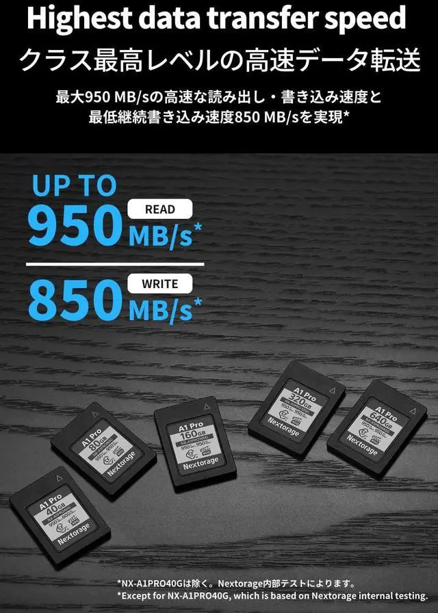 Alt view image 5 of 5 - Nextorage Japan CFexpress Type A Card NX-A1PRO 80GB VPG 400 Ultra Fast Read 950MB/s Write 950MB/s