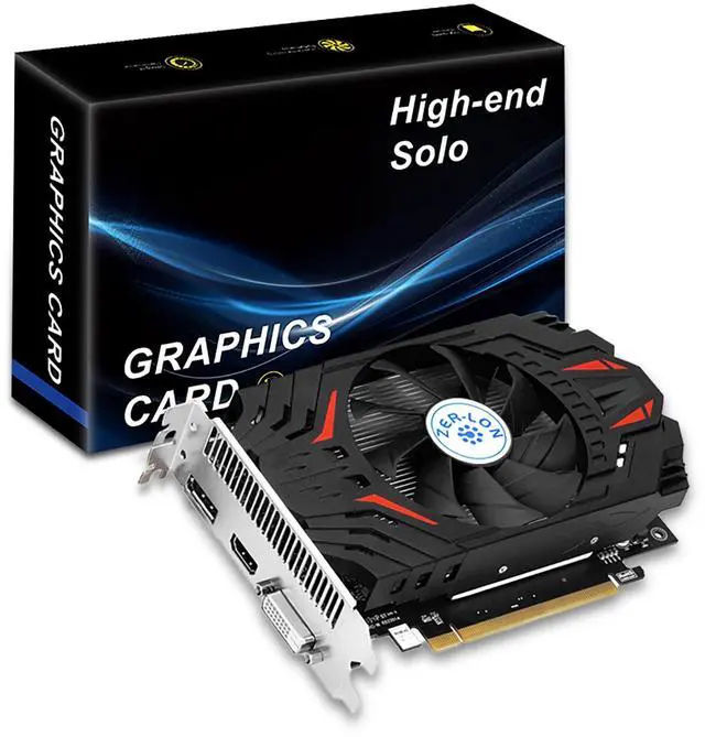 Main image of ZER-LON Radeon RX 550 Graphics Card, 4GB 128-Bit GDDR5 PCI Express 3.0 x 8, DP/HDMI/DVI-D Tri-Ports, 4K Output, DirectX 12, OpenGL 4.5, Desktop Gaming Video Card, PC Computer GPU