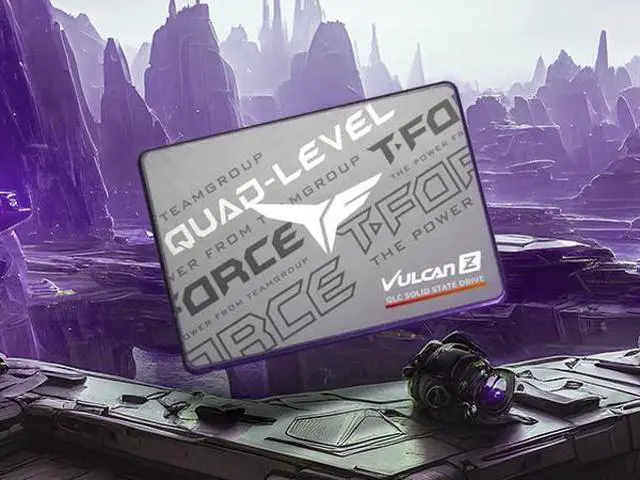 Alt view image 3 of 4 - TEAMGROUP T-Force Vulcan Z 2TB SLC Cache 3D NAND QLC 2.5 Inch SATA III Internal Solid State Drive SSD (R/W Speed up to 550/470 MB/s) T253TY002T0C101
