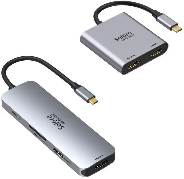 Main image of Docking Station Dual HDMI+USB C to Dual HDMI Adapter