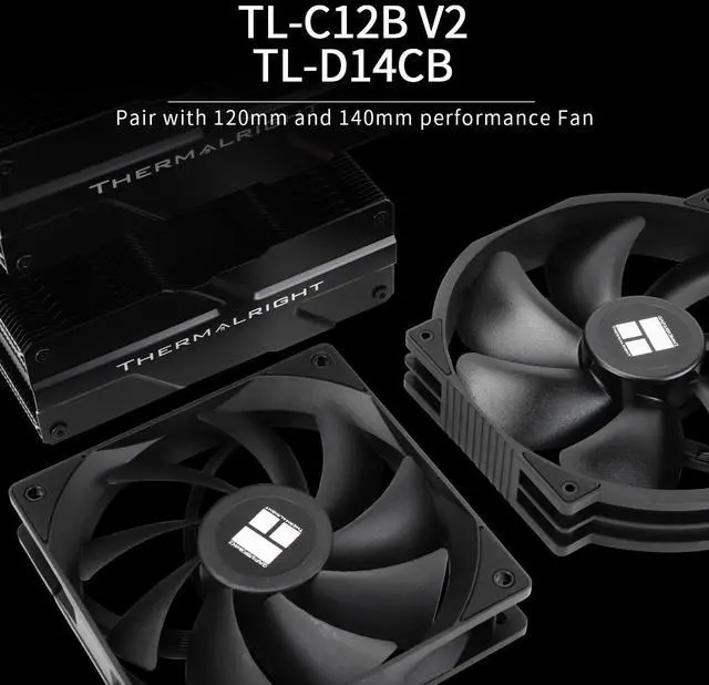 Alt view image 5 of 5 - Thermalright Peerless Assassin 140 Black CPU Air Cooler, 6 Heat Pipes, Dual PWM Fans and Double Towers,158mm High CPU Cooling with Top Cover,forAM4/AM5,Intel LGA 1851/1700/1150/1151/1200