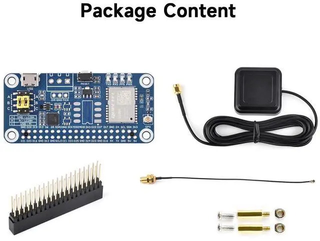 Alt view image 2 of 5 - Waveshare LC29H Series Dual-Band GPS Module for Raspberry Pi, Dual-Band L1+L5 Positioning Technology, Supports RTK Rover to Realize High-Precision Centimeter-Level Positioning