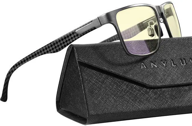 Main image of ANYLUV Blue Light Blocking Glasses Men Computer Gaming Glasses Lightweight Al-Mg Metal Anti Eyestrain Eye Protection