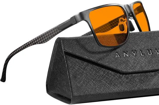 Main image of ANYLUV Blue Light Blocking Glasses Men Computer Gaming Glasses Lightweight Al-Mg Metal Anti Eyestrain Eye Protection