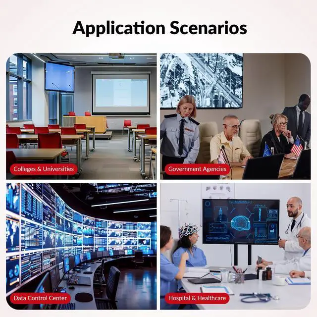 Alt view image 5 of 5 - AV Access 4K HDMI Fiber KVM Extender Over IP, up to 550m/1800ft, Zero Latency, 3xUSB 2.0 Ports, Remote Keyboard Mouse USB Control Over Fiber Optic, Ideal for Remote PC Control in Server Room