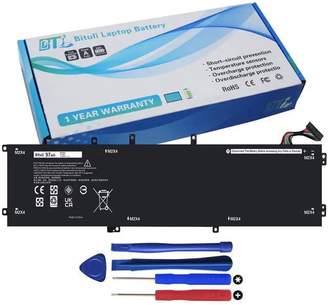 Main image of Bituli 6GTPY Battery for Dell XPS 15-9560 15-9550 15-9570 15-7590 Precision 5520 5530 5540 5510 Vostro 7500 4GVGH 1P6KD 5XJ28 GPM03 P56F, 6GTPY Battery 97Wh Replacement for Dell XPS 9560 97Wh 11.4V