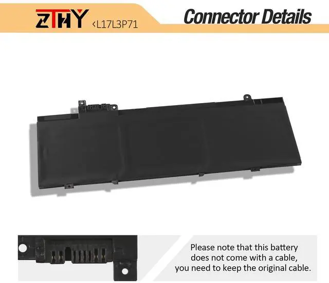 Alt view image 4 of 5 - L17L3P71 L17M3P72 Laptop Battery Replacement for Lenovo ThinkPad T480S Ultrabook 20L7 20L8 Series L17M3P71 L17S3P71 01AV478 01AV479 01AV480 SB10K97620 SB10K97621 SB10K97622 20L8S02E00 20L7001VPB 57Wh