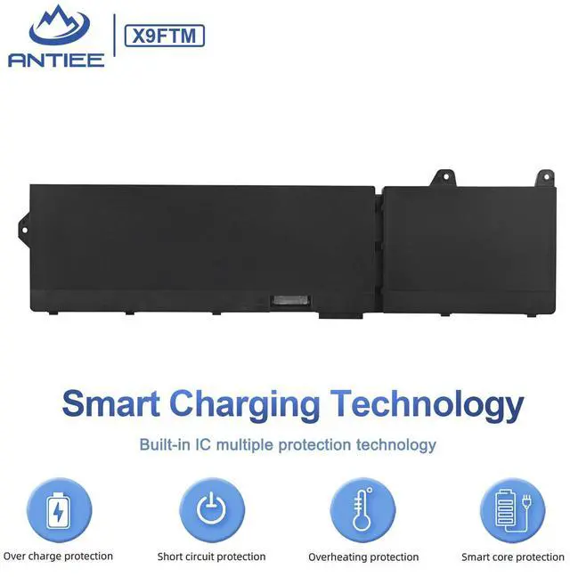 Alt view image 5 of 5 - 93Wh X9FTM Laptop Battery for Dell Precision 7670 7680 7770 7780 Mobile Workstation Series P114F P114F001 P114F002 P115F P115F001 P115F002 5JMD8 965V4 05JMD8 0965V4 0X9FTM 11.55V 6-Cell Battery