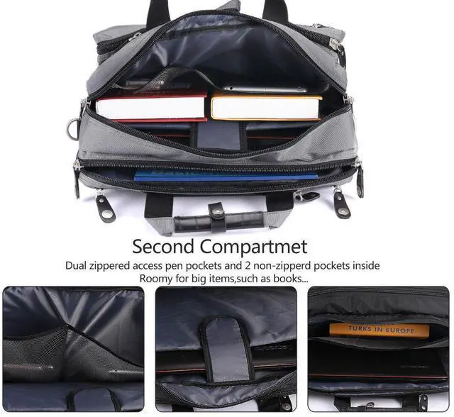 Alt view image 4 of 5 - FREEBIZ 18.4 Inch Laptop Briefcase Backpack Messenger Shoulder Bag 18 Inch Gaming Notebook Computer Case Handbag for Business Travel