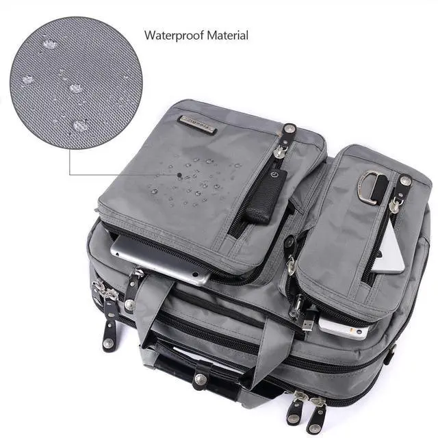 Alt view image 5 of 5 - FREEBIZ 18.4 Inch Laptop Briefcase Backpack Messenger Shoulder Bag 18 Inch Gaming Notebook Computer Case Handbag for Business Travel