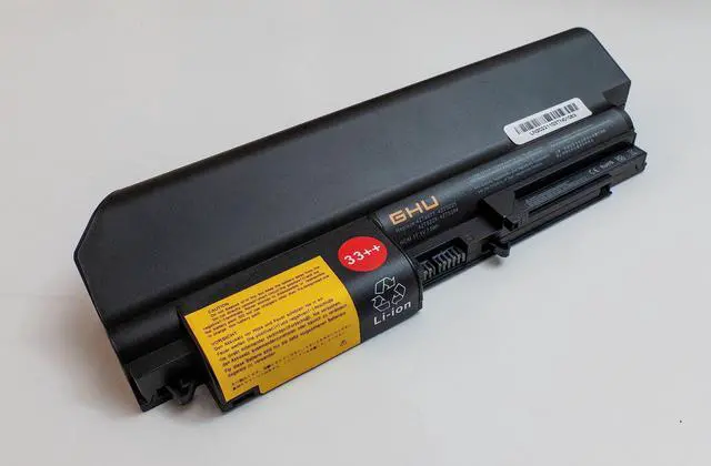 Alt view image 2 of 5 - GHU New Battery 73 WH Replacement for 42T5264 42T5265 42t5230 41U3196 41U3197 41U3198 42T4644 42T4531 42T4532 42T4552 42T4677 Compatible with Lenovo IBM ThinkPad R400 T400 T61(Wide Screen) R61