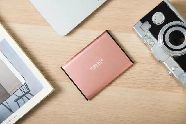 Alt view image 5 of 5 - Maxone 1TB Ultra Slim Portable External Hard Drive HDD USB 3.0 Compatible with PC, Laptop, Rose Pink