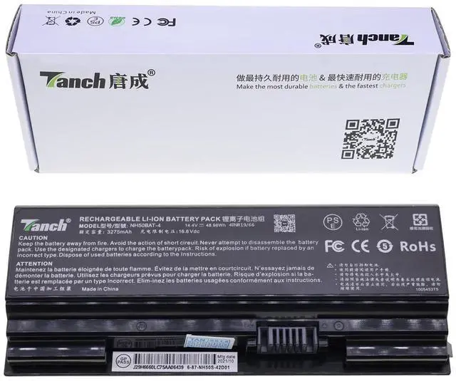 Main image of Tanch NH50BAT-4 6-87-NH50S-41C00 6-87-NH50S-42D01 6-87-NH50S-41C01 6-87-NH5ES-41D00 Laptop Battery for Hasee G8-CT7NK G7M-CT7NK G7-CT7VK G8-CT7NA G7-CT7NA G7-CT7NK G70R 14.4V 3275mAh 48.96W