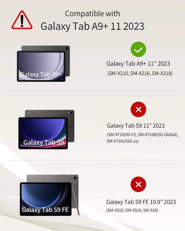 Alt view image 2 of 5 - TiMOVO Keyboard Case with Pen Slot for Galaxy Tab A9 Plus 2023, Samsung Galaxy Tab A9+ Keyboard Case with Backlight, Magnetic Detachable Keyboard for Galaxy Tab A9+ 11 inch 2023, Black