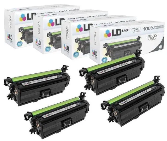 Main image of LD Products Compatible Toner Cartridge Replacement for HP 653X CF320X High Yield (Black, 4 Cartridge Pack)