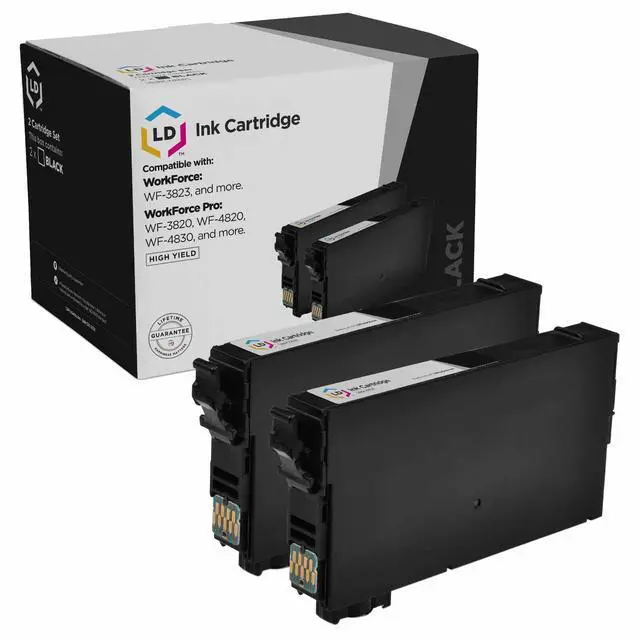 Main image of LD Products Remanufactured Ink Cartridge Replacements for Epson 822XL T822XL120 High Yield (Black, 2-Pack)