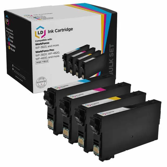 Main image of LD Products Remanufactured Ink Cartridge Replacements for Epson 822XL High Yield (Black, Cyan, Magenta, Yellow 4-Pack)