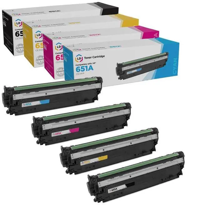 Main image of LD Replacement Replacements for HP 651A Toners: Black Cyan Magenta Yellow 4PK