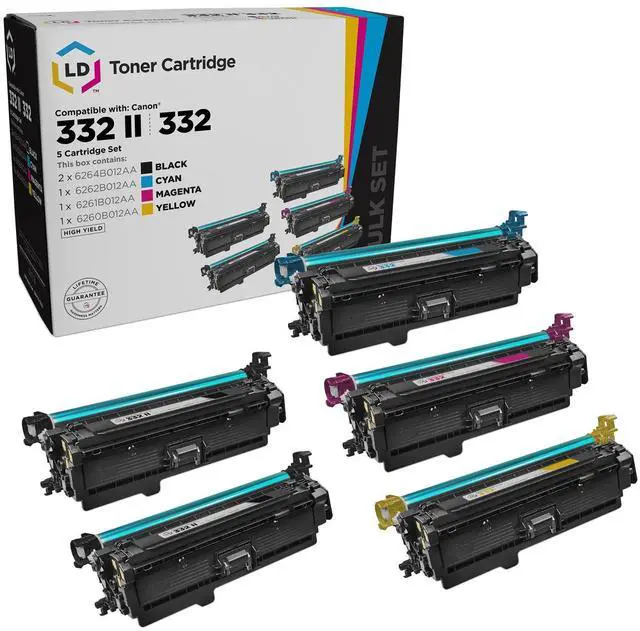 Main image of LD Reman Canon 332 5pk 6264B012 6262B012 6261B012 6260B012 LBP7780Cdn