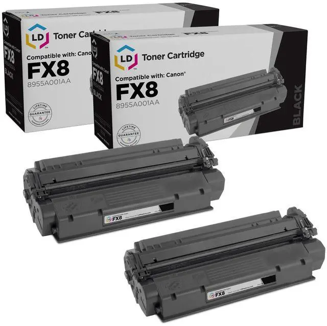Main image of LD Remanufactured Canon 8955A001AA / FX8 2PK Black Toners for LaserClass 310/510