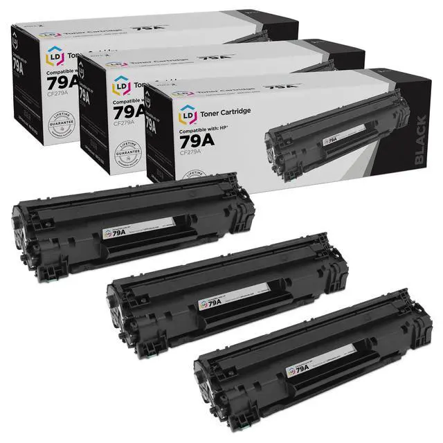 Main image of LD Compatible HP CF279A Set of 3 Toner Cartridges for LaserJet Pro M12a & M12w