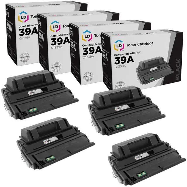 Main image of LD Compatible Replacements for HP 39A / Q1339A 4PK Black Toner Cartridges