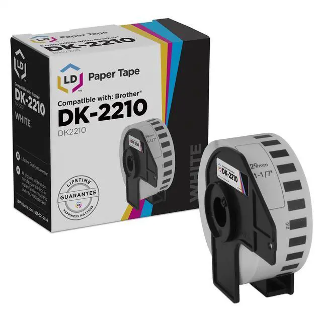 Main image of LD Compatible Brother DK-2210 White Label Tape / 1.1 in x 100 ft