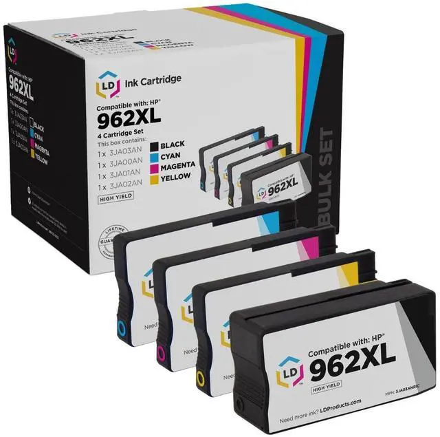 Main image of LD Products Remanufactured Ink Cartridge Replacements for 962 XL HP 962xl Ink Cartridges Combo Pack High Yield