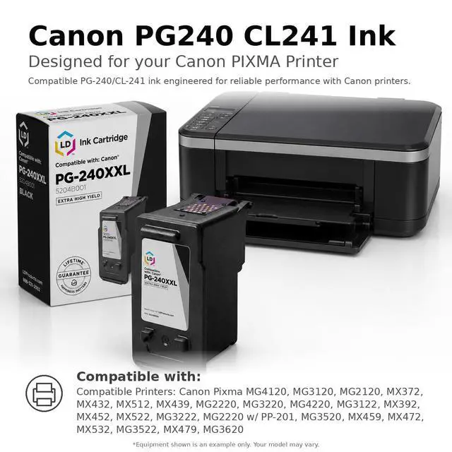 Alt view image 6 of 6 - LD Products Remanufactured Ink Cartridge Replacement for Canon PG-240XXL 5204B001 Extra High Yield (Black)
