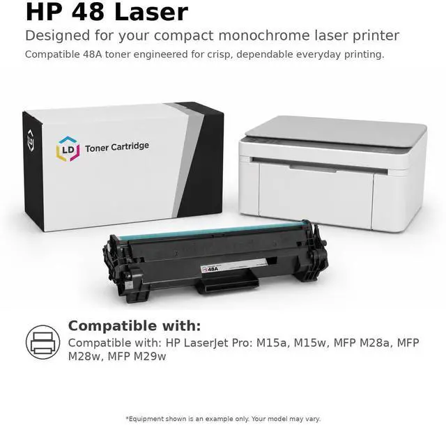 Alt view image 6 of 6 - LD Products Compatible Replacement Toner Cartridges for HP 48A / CF248A