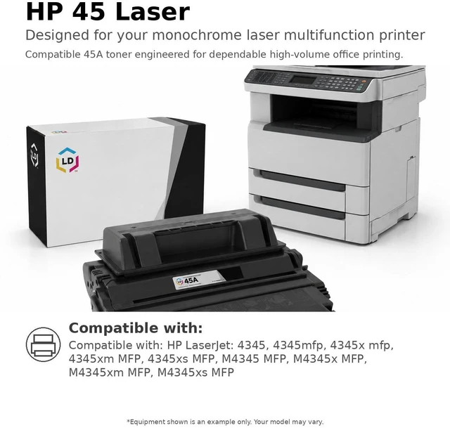 Alt view image 6 of 7 - LD Products Compatible Toner Cartridge Replacement for HP 45A Q5945A (Black)