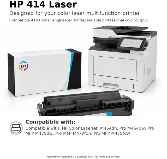 Alt view image 6 of 7 - LD Products Compatible Toner Cartridge Replacement for HP 414A W2020A (Black)