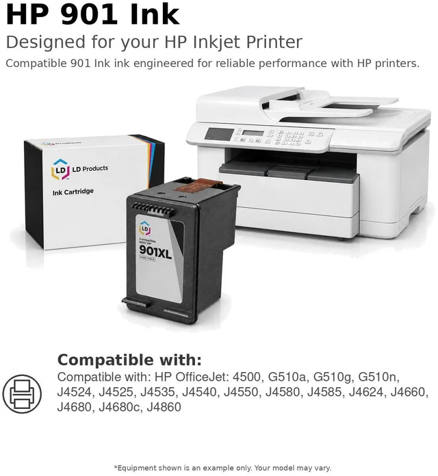 Alt view image 6 of 6 - LD Products Remanufactured Ink Cartridge Replacement for HP 901 CC656AN (Color)