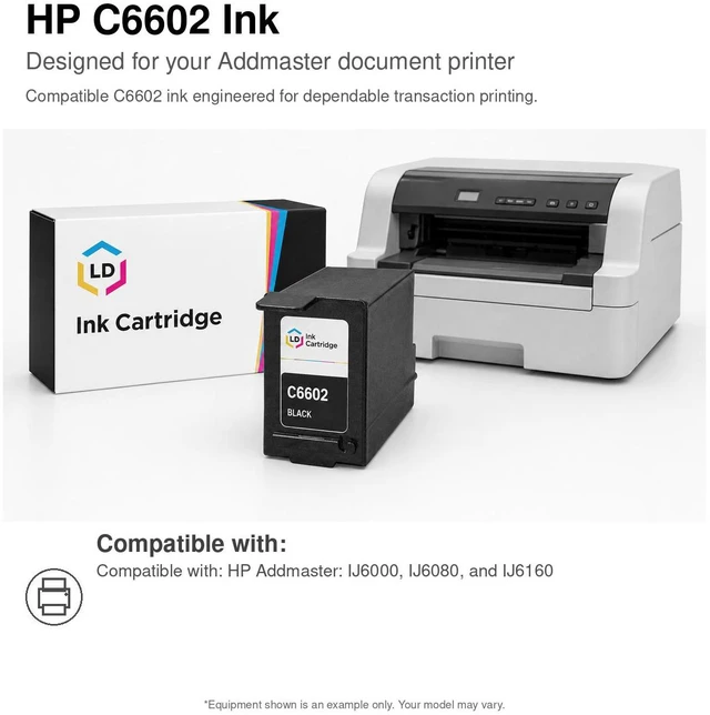 Alt view image 6 of 6 - LD Products Remanufactured Ink Cartridge Replacement for HP C6602A (Black)