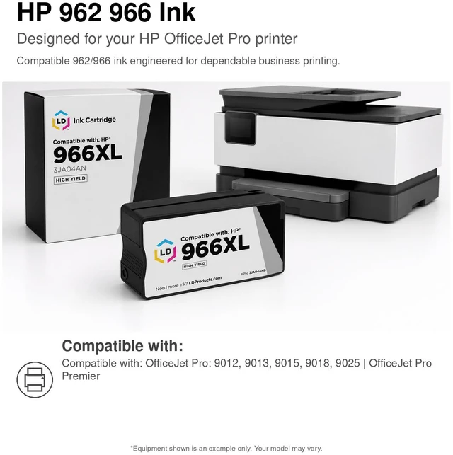 Alt view image 6 of 7 - LD Products Remanufactured Ink Cartridge Replacements for 962 XL HP 962xl Ink Cartridges Combo Pack High Yield