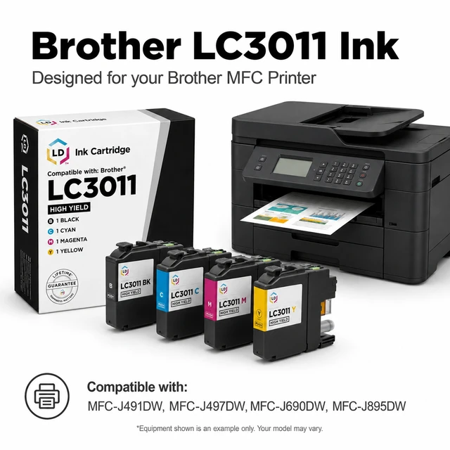 Alt view image 6 of 7 - LD Products Compatible Ink Replacement for Brother LC3011M (Magenta)