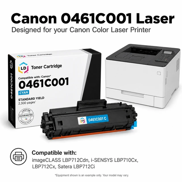 Alt view image 6 of 7 - LD Compatible Canon 040H / 0461C001 HY Black Toner for ImageCLASS LBP712Cdn