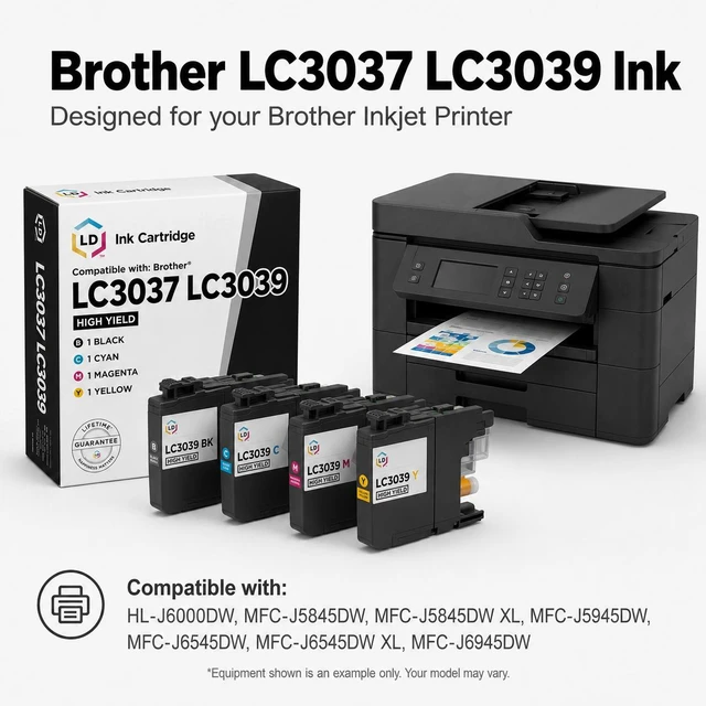 Alt view image 6 of 7 - LD Products Compatible Ink Replacement for Brother LC3039M Ultra (Magenta)