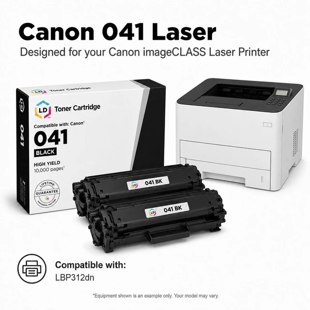 Alt view image 6 of 7 - LD Products Compatible Toner Replacement for Canon 041H (Black, 4-Pk)