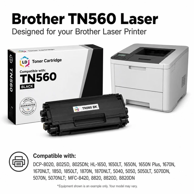 Alt view image 6 of 7 - LD Products Compatible Toner Cartridge Replacement for Brother TN-560 High Yield (Black)