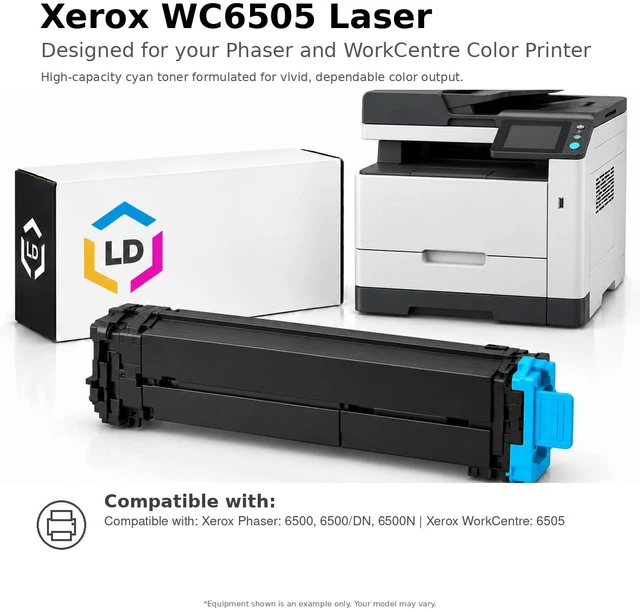 Alt view image 6 of 7 - LD Products Compatible Toner Cartridge Replacements for Xerox Phaser & WorkCentre 6500 106R01595 High Yield (Magenta)