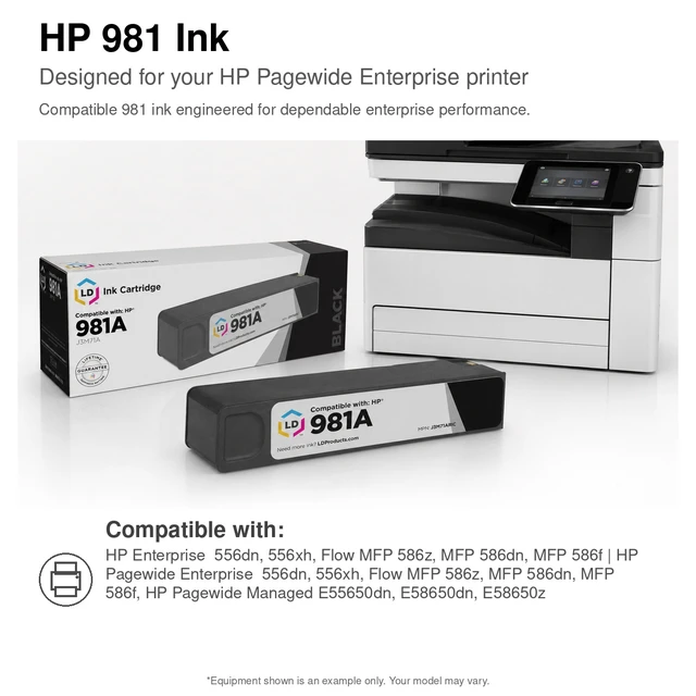Alt view image 6 of 7 - LD Products Remanufactured Ink Cartridge Replacement for HP 981X L0R09A High Yield (Cyan)