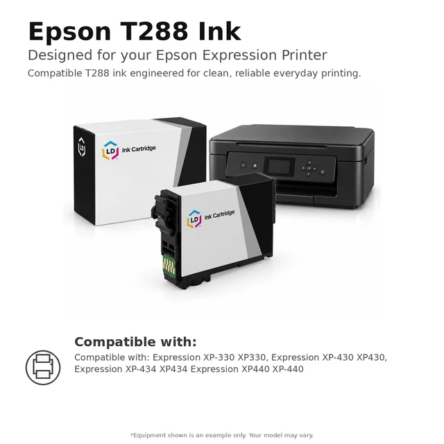 Alt view image 6 of 7 - LD Products Remanufactured Ink Cartridge Replacements for T288XL120 Epson 288xl Ink Cartridges High Yield