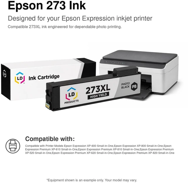 Alt view image 6 of 7 - LD Products Remanufactured Ink Cartridge Replacement for Epson T273XL320 ( Magenta )