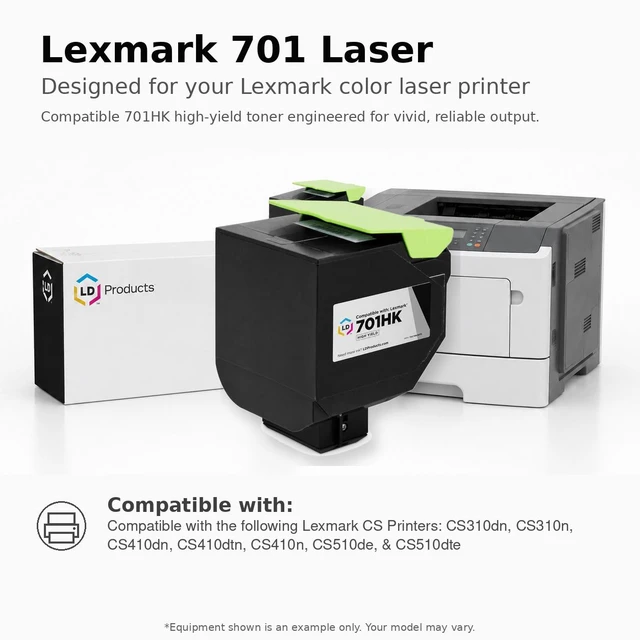 Alt view image 6 of 7 - LD Products Remanufactured Toner Cartridge Replacement for Lexmark 701HC 70C1HC0 High Yield (Single Cyan)