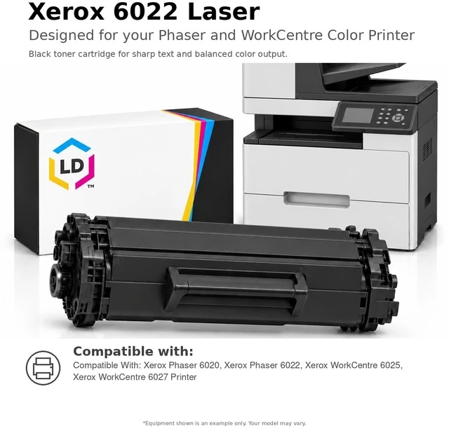 Alt view image 6 of 7 - LD Products Compatible Toner Cartridge Replacement for Xerox Phaser 6022 & WorkCentre 6027 106R02759 (Black, 2-Pack)