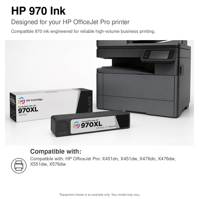 Alt view image 6 of 7 - LD Products Remanufactured Ink Cartridge Replacement for HP 971XL High Yield (Cyan, Magenta, Yellow, 3-Pack)