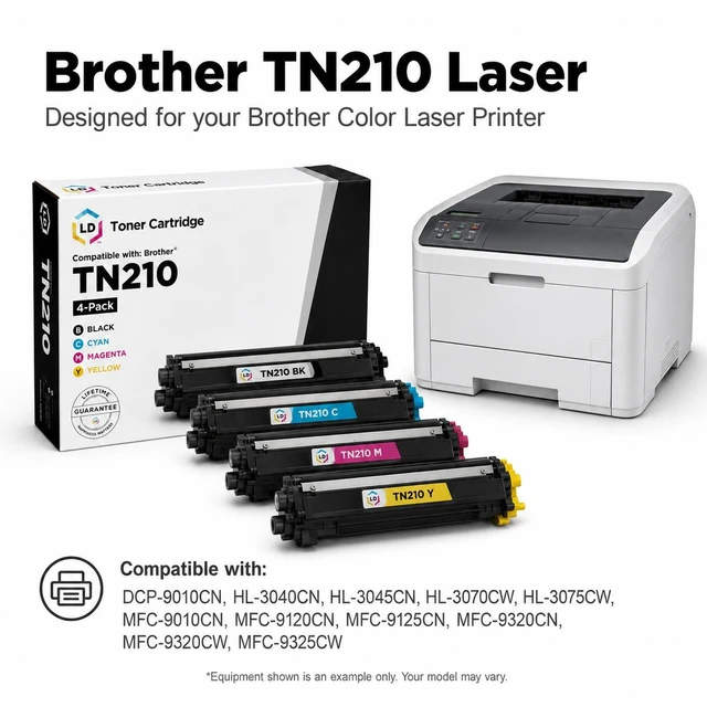 Alt view image 6 of 7 - LD Products Compatible Toner Cartridge Replacement for Brother TN210BK (Black, 3-Pack)